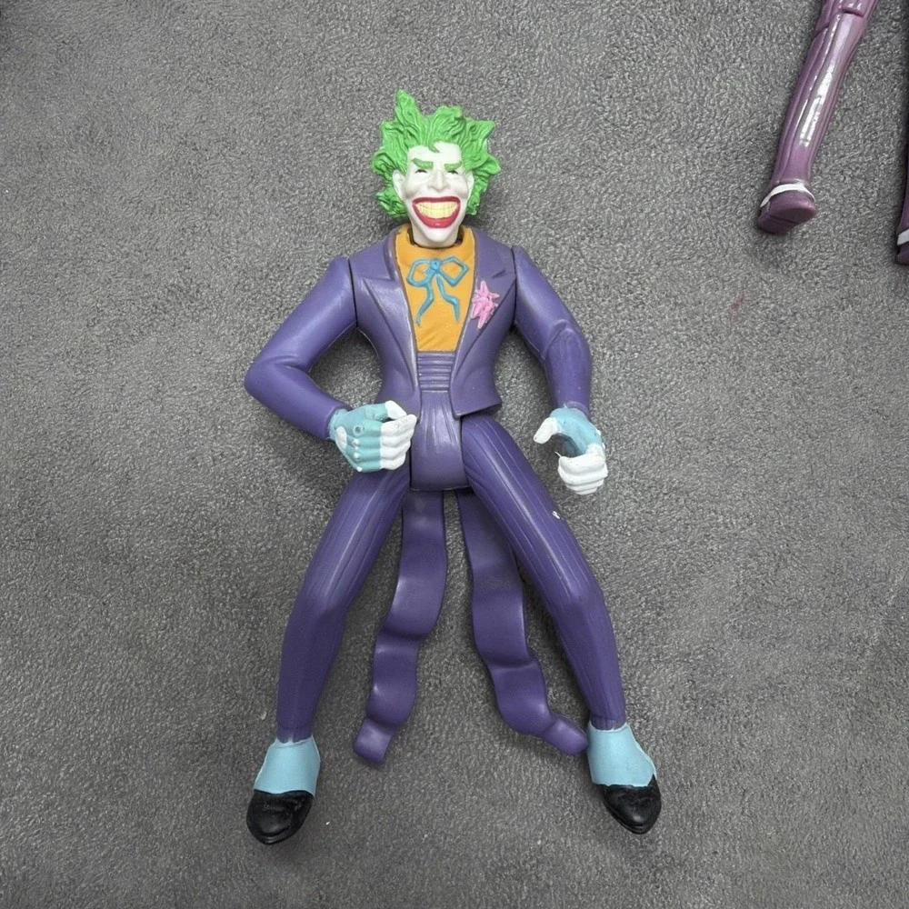 Vintage Kenner Batman JOKER action Figures & Joker Cycle Lot